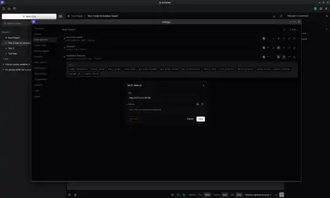 MCP WebUI server setup